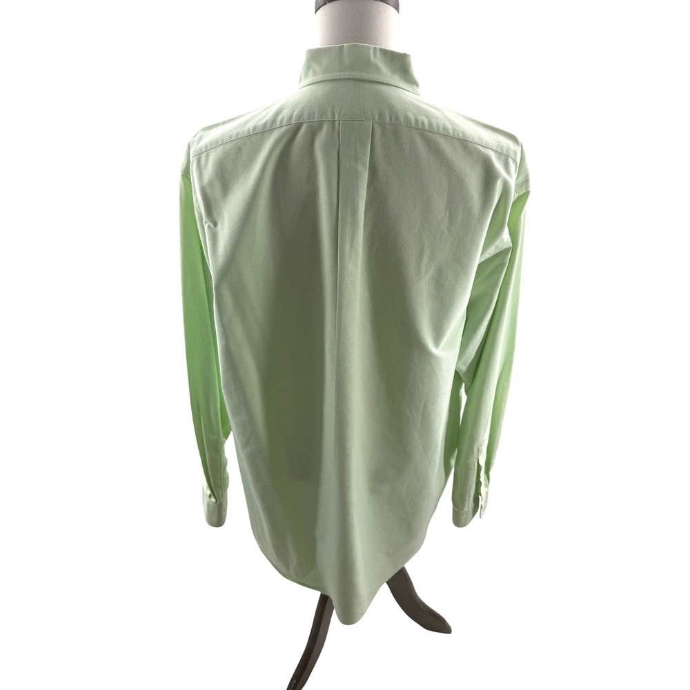 Polo Ralph Lauren Blake Green Cotton Oxford Button Down Shirt Mens Large Vintage - Picture 2 of 8